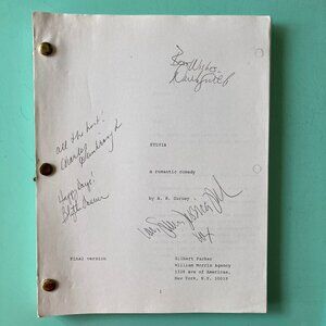 Sylvia Cast Signed Script By 4 OOBC Actors Sarah Jessica Parker Blythe Danner +2